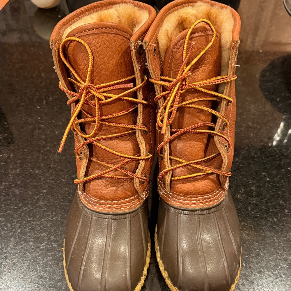 L.L. Bean Women's Bean Boots, 8" Shearling-Lined Insulated